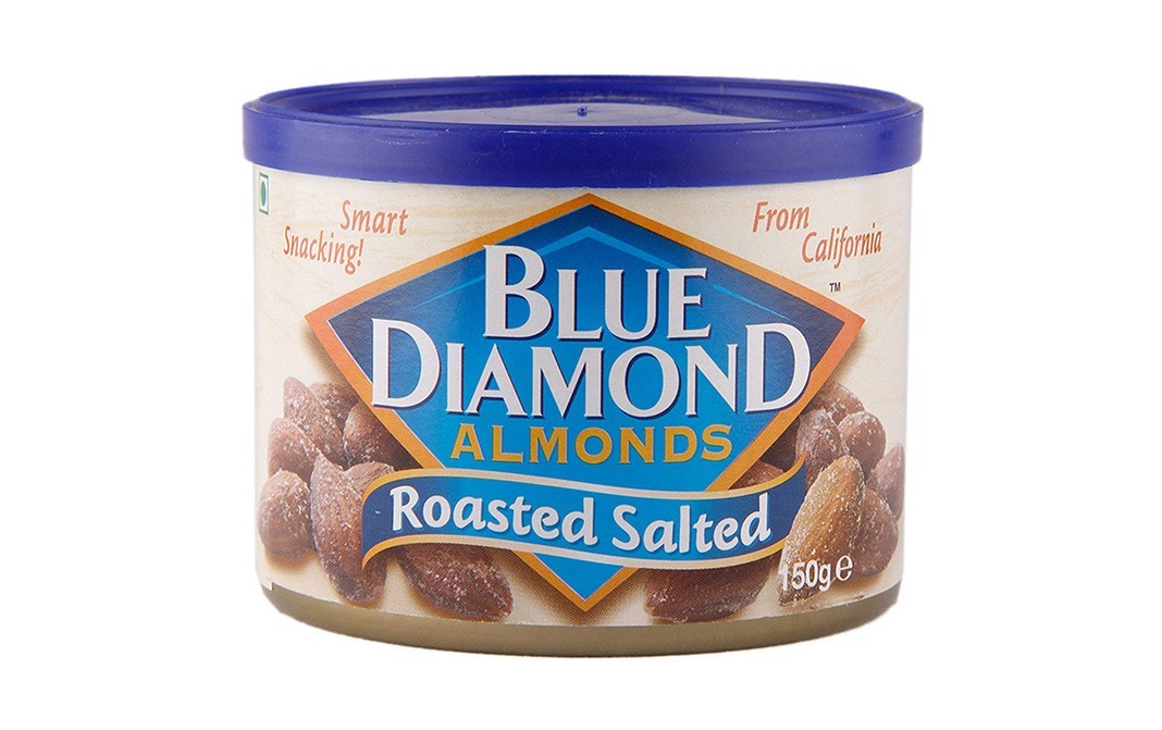 Blue Diamond Almonds Roasted Salted   Tin  150 grams